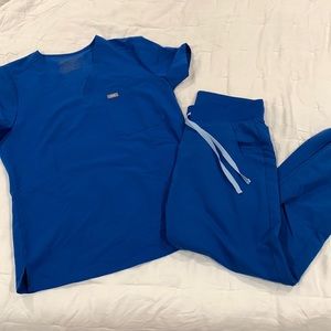 Royal blue Catalina top and Zamora pants